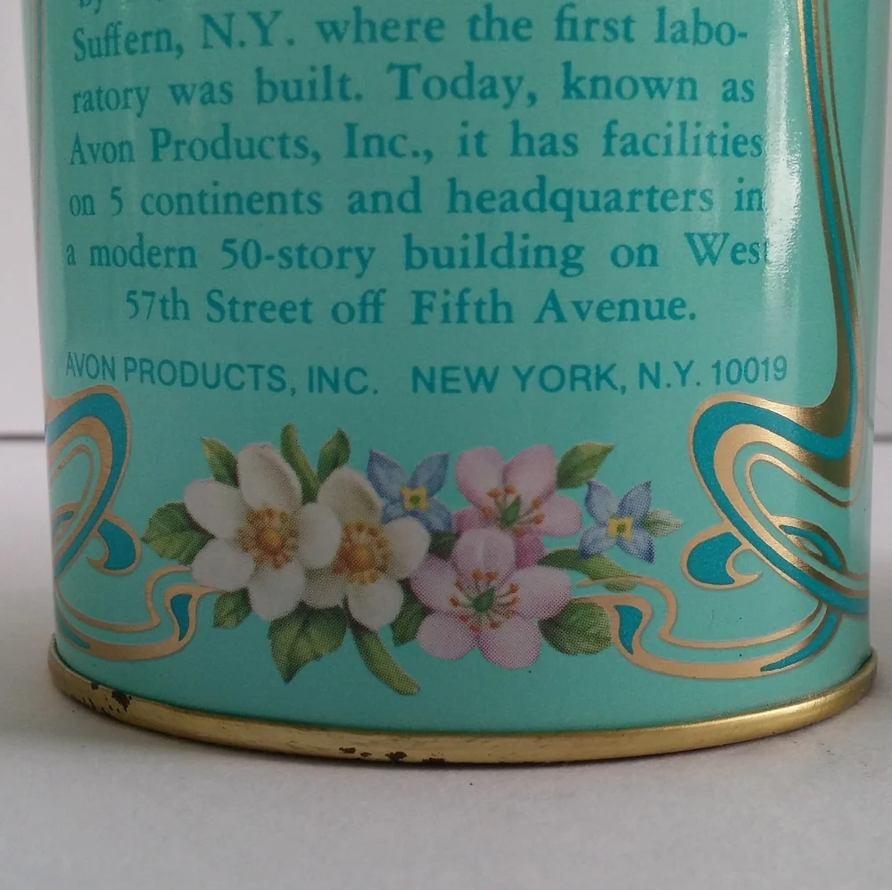 Avon Talc Vintage California Scented Powder Vanity Tins